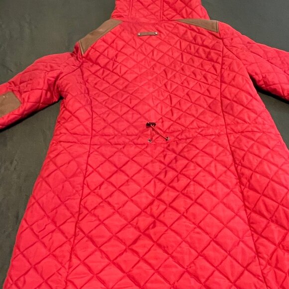 Lauren Ralph Lauren Red Quilted Jacket w/Hood - Picture 7 of 7